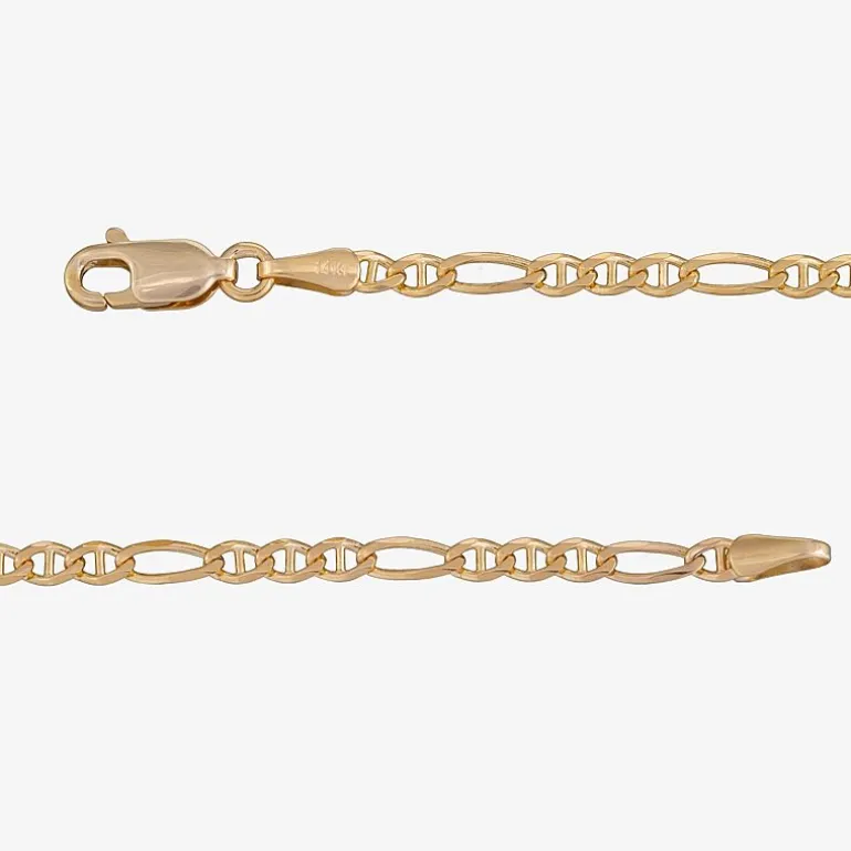 Made in Italy Unisex Adult 14K Gold 20 Inch Link Chain Necklace