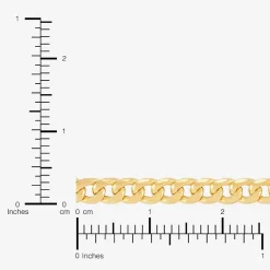 Made in Italy Unisex Adult 10K Gold 22 Inch Curb Chain Necklace