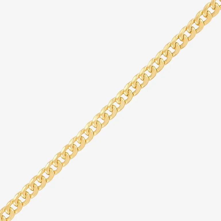 Made in Italy Unisex Adult 10K Gold 22 Inch Curb Chain Necklace