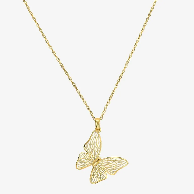 Made in Italy Womens 14K Gold Butterfly 2-pc. Jewelry Set