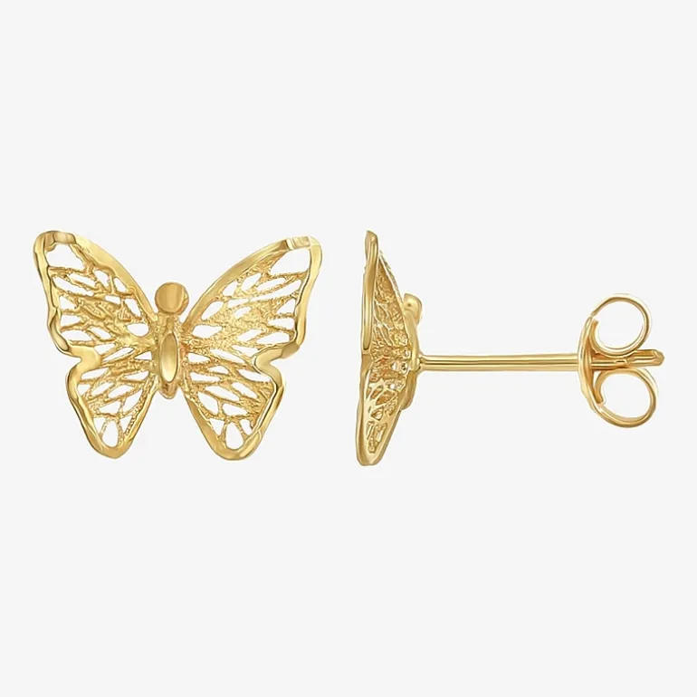 Made in Italy Womens 14K Gold Butterfly 2-pc. Jewelry Set