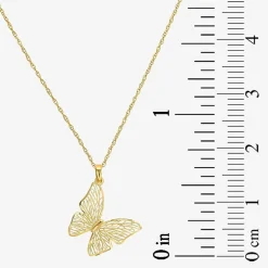Made in Italy Womens 14K Gold Butterfly 2-pc. Jewelry Set