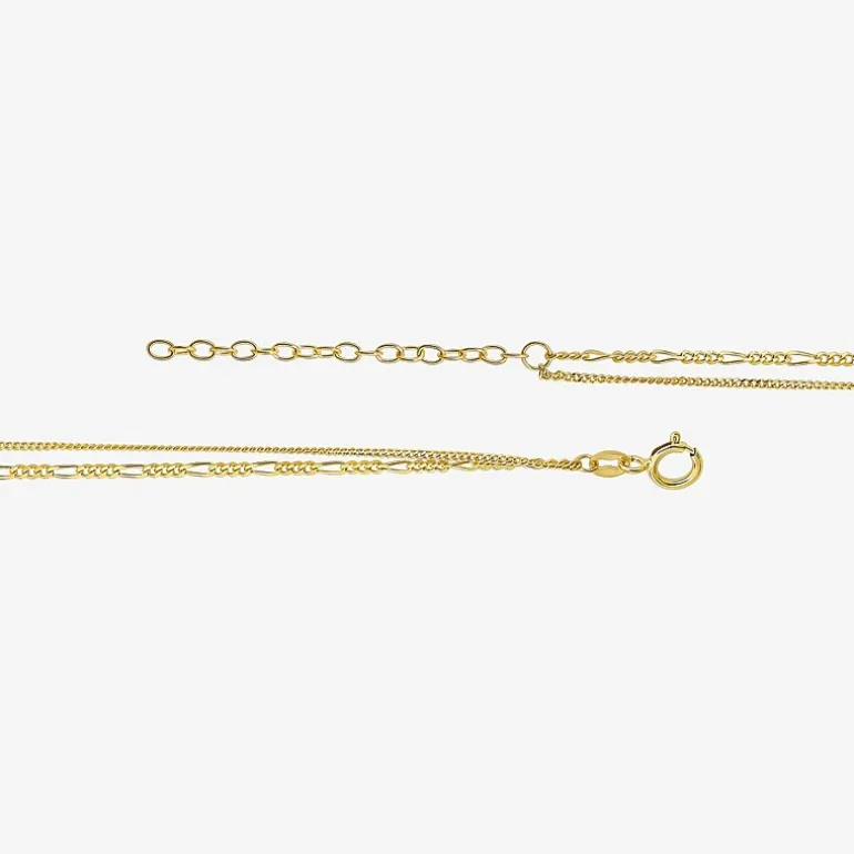 Made in Italy Womens 14K Gold Cross 17 Inch Pendant Necklace