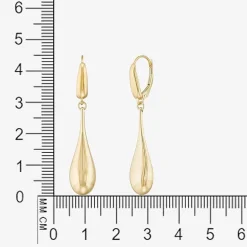 Made in Italy Womens 14K Gold Drop Earrings