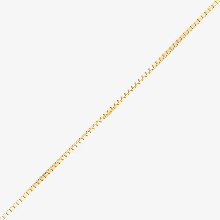 Made in Italy Womens 14K Gold 22 Inch Box Chain Necklace