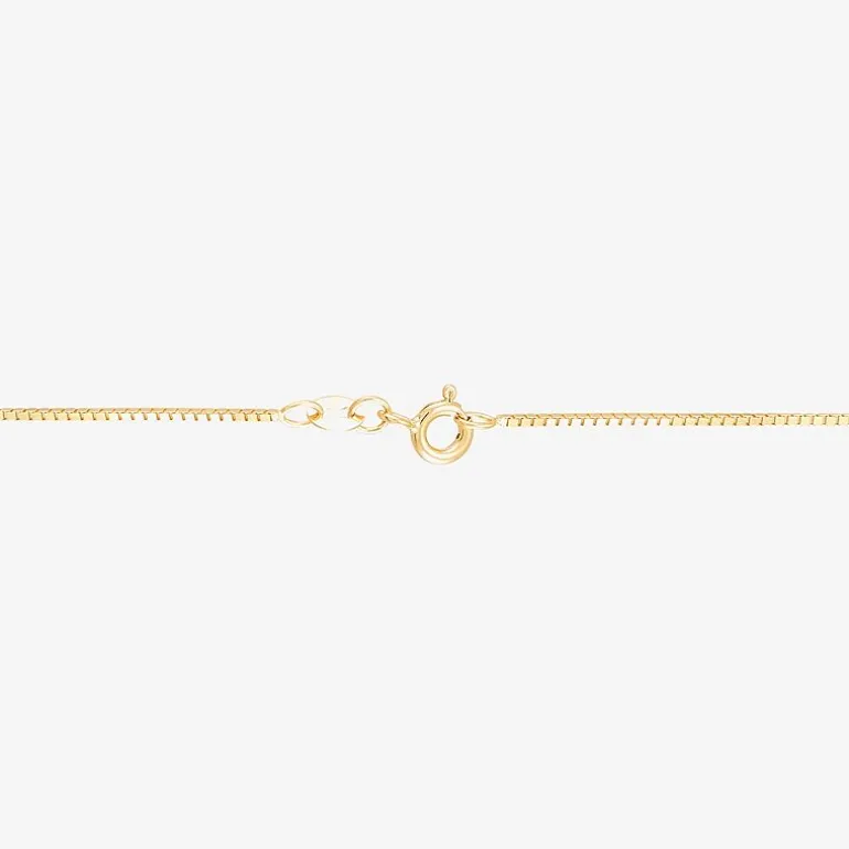 Made in Italy Womens 14K Gold 22 Inch Box Chain Necklace