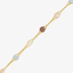 Made in Italy Womens 10K Gold 18 Inch Link Chain Necklace