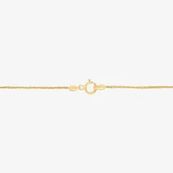 Made in Italy Womens 10K Gold 18 Inch Link Chain Necklace