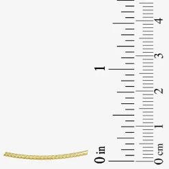 Made in Italy Womens 10K Gold 7.5 Inch Mesh Chain Bracelet