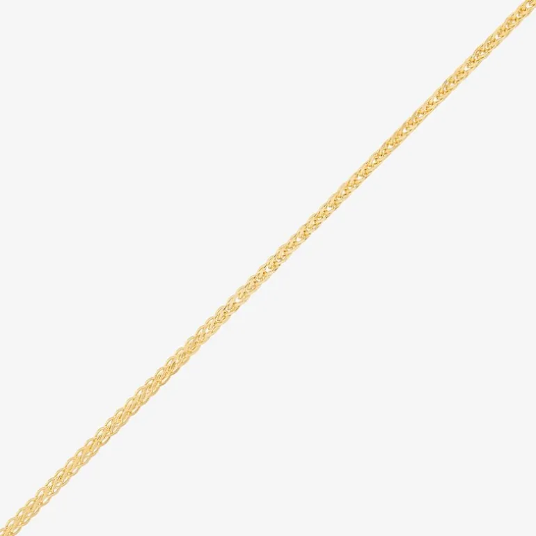 Made in Italy Womens 14K Gold 20 Inch Wheat Chain Necklace