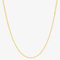 Made in Italy Womens 14K Gold 20 Inch Wheat Chain Necklace