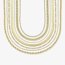 Made in Italy Womens 14K Gold 18 Inch Herringbone Chain Necklace