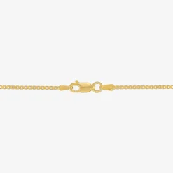 Made in Italy Womens 24K Gold Over Silver 18 Inch Box Chain Necklace