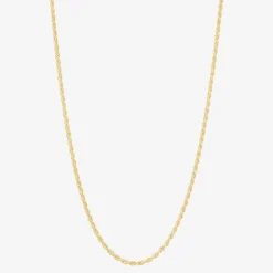 Made in Italy Womens 24K Gold Over Silver 24 Inch Rope Chain Necklace