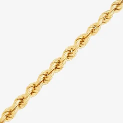 Made in Italy Womens 24K Gold Over Silver 18 Inch Rope Chain Necklace