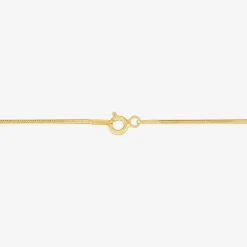 Made in Italy Womens 14K Gold Over Silver 24 Inch Snake Chain Necklace