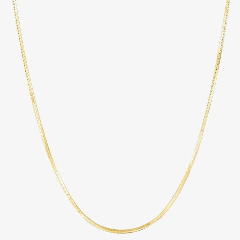 Made in Italy Womens 14K Gold Over Silver 24 Inch Snake Chain Necklace