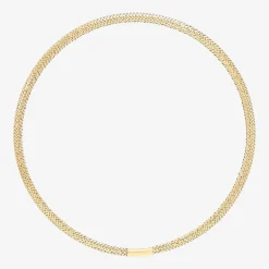 Made in Italy Womens 10K Gold Stretch Bracelet