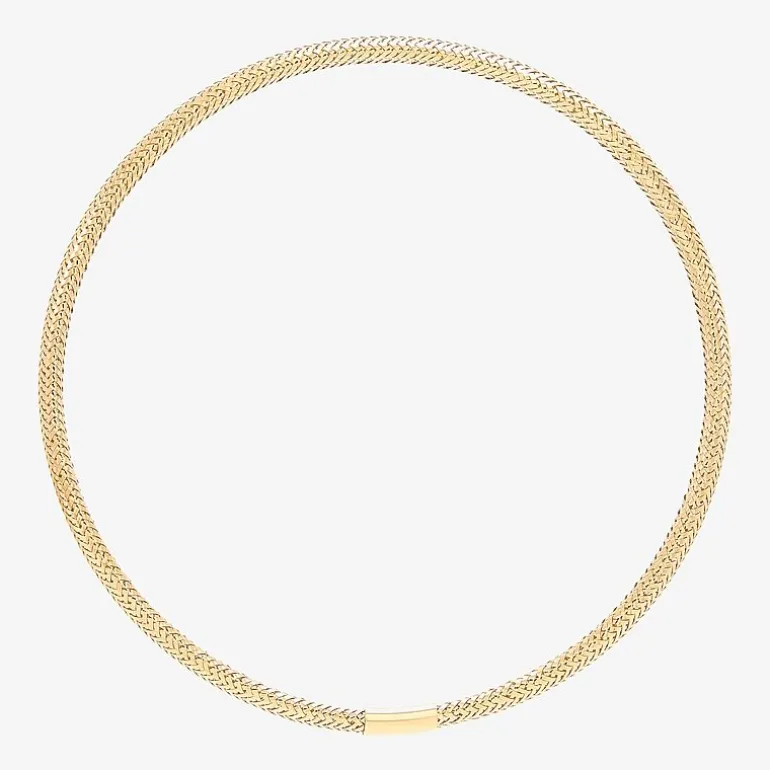 Made in Italy Womens 10K Gold Stretch Bracelet