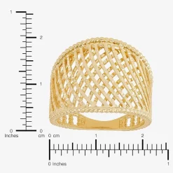 Made in Italy Womens 20.5MM 14K Gold Band