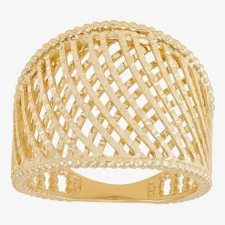 Made in Italy Womens 20.5MM 14K Gold Band