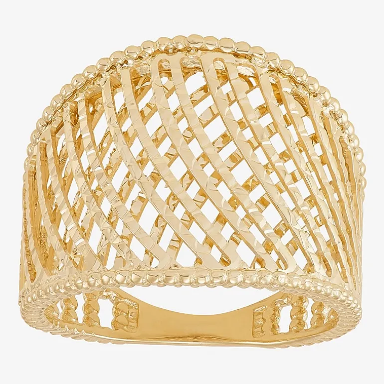 Made in Italy Womens 20.5MM 14K Gold Band