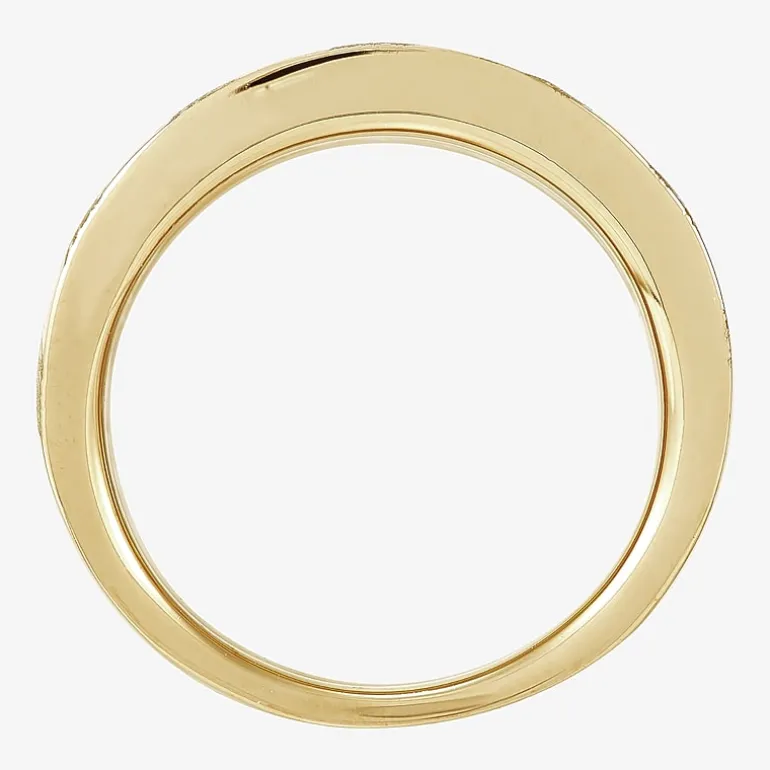Made in Italy Womens 13MM 14K Gold Band