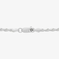 Made in Italy Womens Sterling Silver 20 Inch Rope Chain Necklace