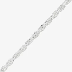 Made in Italy Womens Sterling Silver 20 Inch Rope Chain Necklace