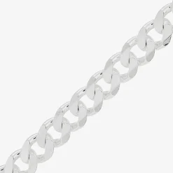Made in Italy Womens Sterling Silver 22 Inch Curb Chain Necklace