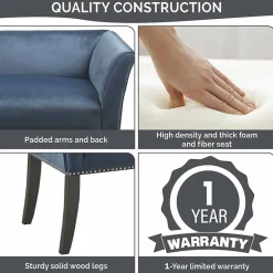 Madison Park Antonio Upholstered Bench