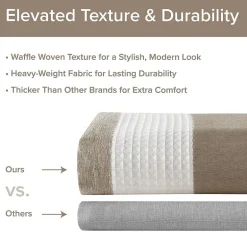 Madison Park Ariana Ombre Waffle Shower Curtain