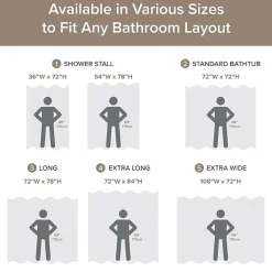 Madison Park Ariana Ombre Waffle Shower Curtain