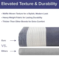 Madison Park Ariana Ombre Waffle Shower Curtain