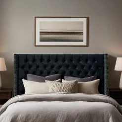Madison Park Baldwin Queen Upholstered Tufted Headboard