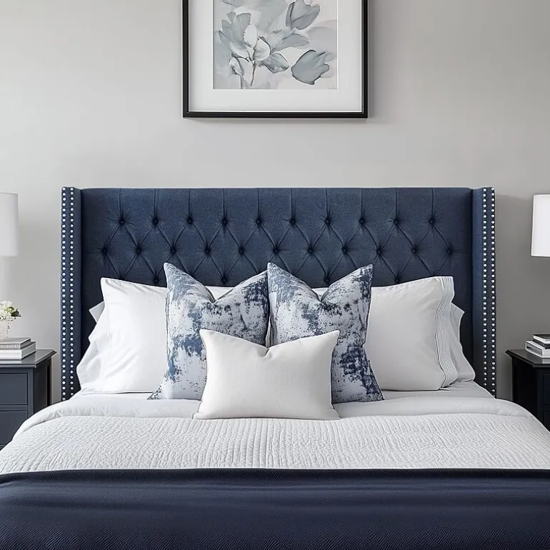 Madison Park Baldwin Queen Upholstered Tufted Headboard