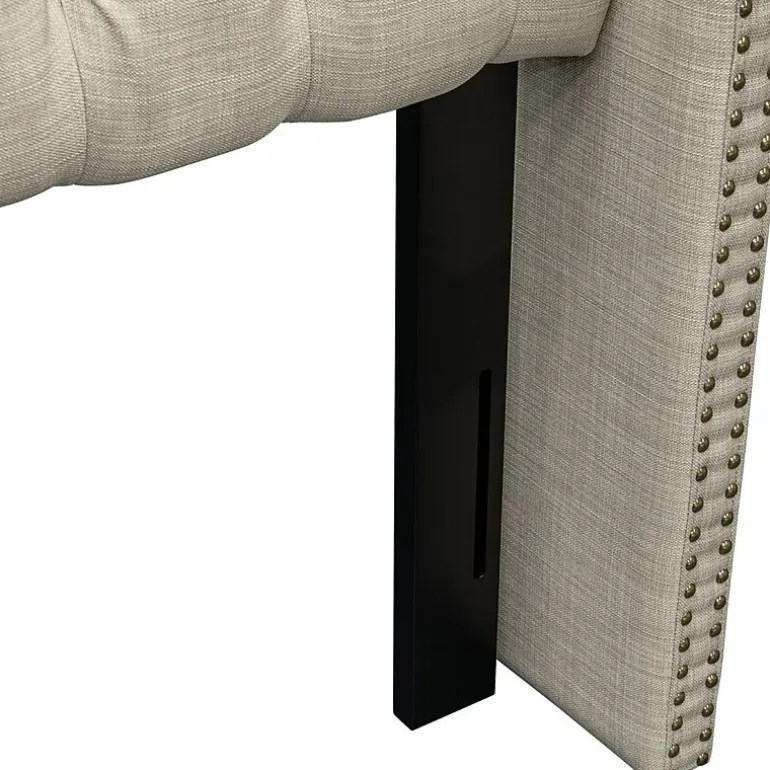 Madison Park Baldwin Queen Upholstered Tufted Headboard
