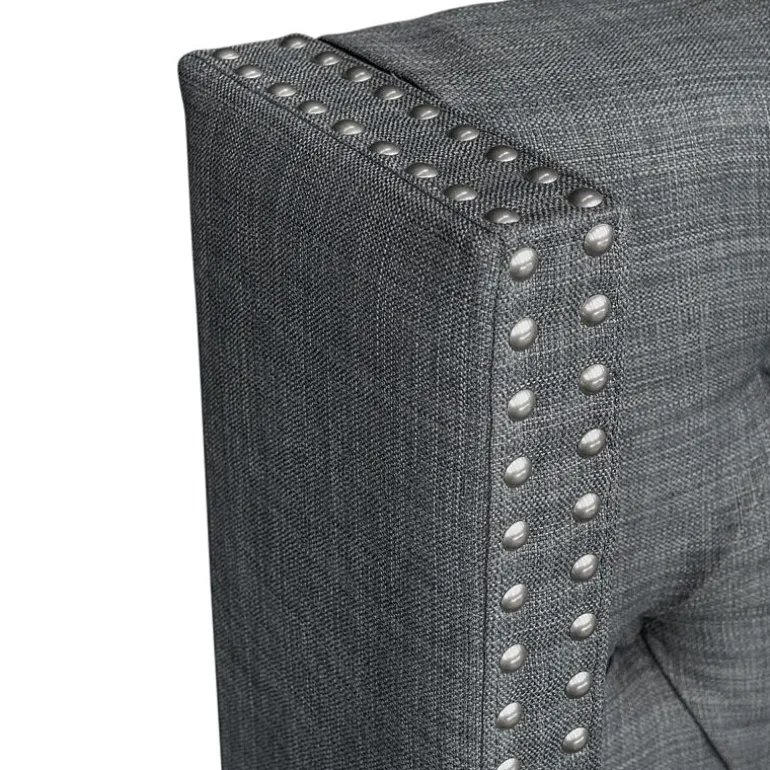 Madison Park Baldwin Queen Upholstered Tufted Headboard