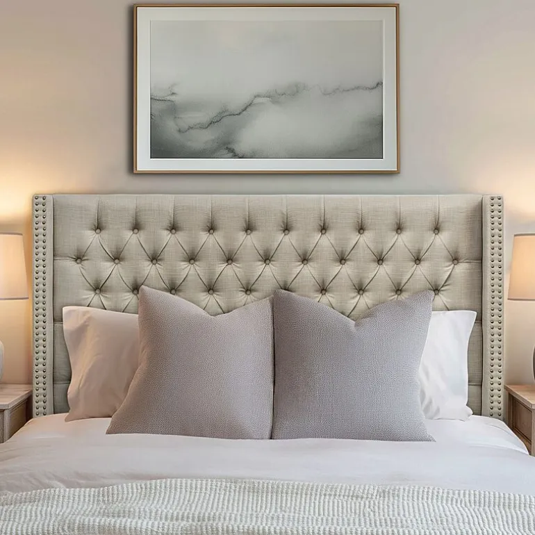 Madison Park Baldwin Queen Upholstered Tufted Headboard