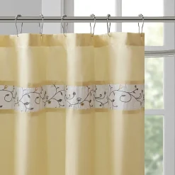 Madison Park Belle Embroidered Shower Curtain