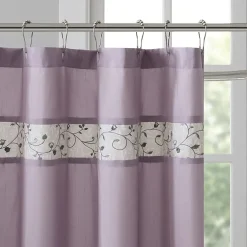 Madison Park Belle Embroidered Shower Curtain