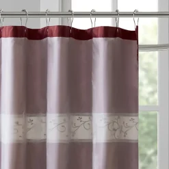 Madison Park Belle Embroidered Shower Curtain
