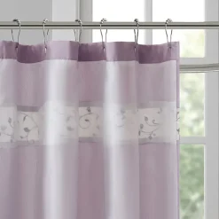 Madison Park Belle Embroidered Shower Curtain