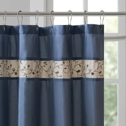 Madison Park Belle Embroidered Shower Curtain