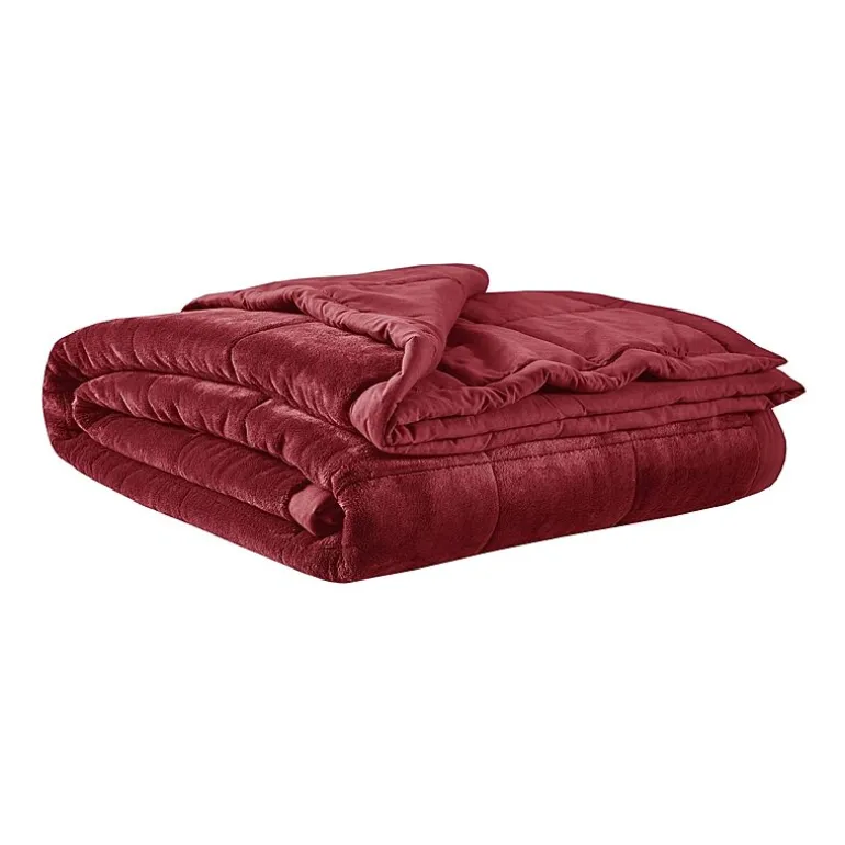 Madison Park Campbell Reversible Plush To Microfiber Temperature Regulating Down Alternative Blanket