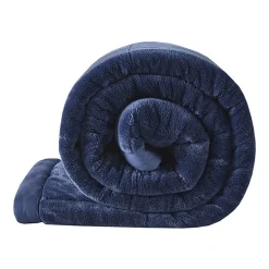 Madison Park Campbell Reversible Plush To Microfiber Temperature Regulating Down Alternative Blanket
