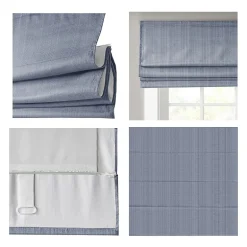 Madison Park Colm Energy Saving Cordless Room Darkening Roman Shade