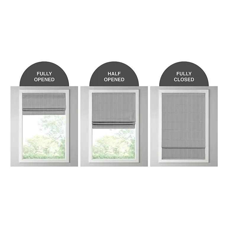 Madison Park Colm Energy Saving Cordless Room Darkening Roman Shade