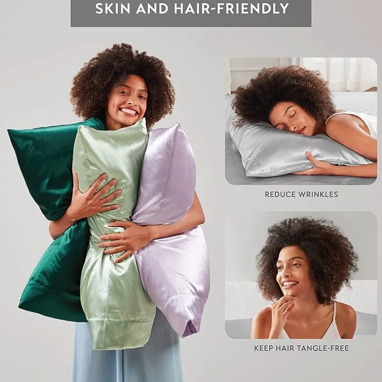Madison Park Essentials Satin Wrinkle Resistant Pillowcase
