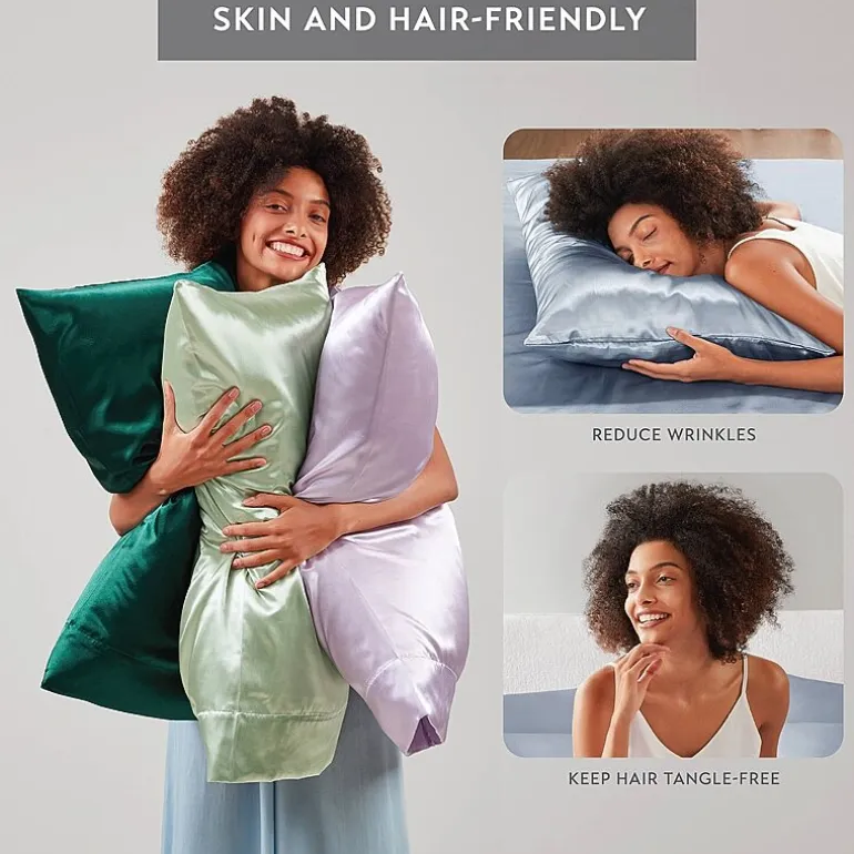 Madison Park Essentials Satin Wrinkle Resistant Pillowcase